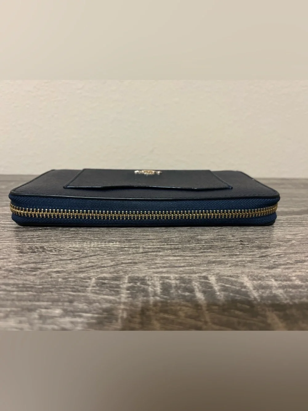 Coach Accordion Zip Wallet Midnight Blue - Picture 5 of 12